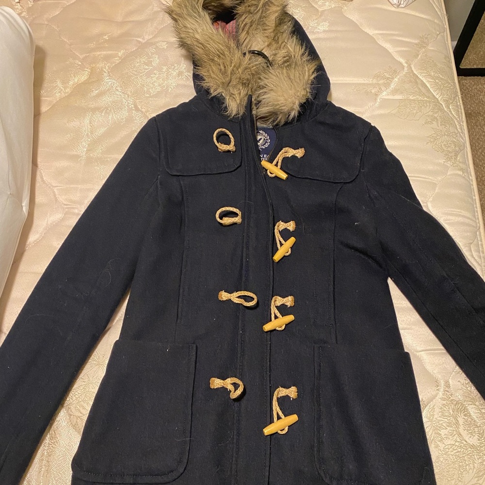 NAVY BLUE AMERICAN EAGLE WINTER COAT / XS